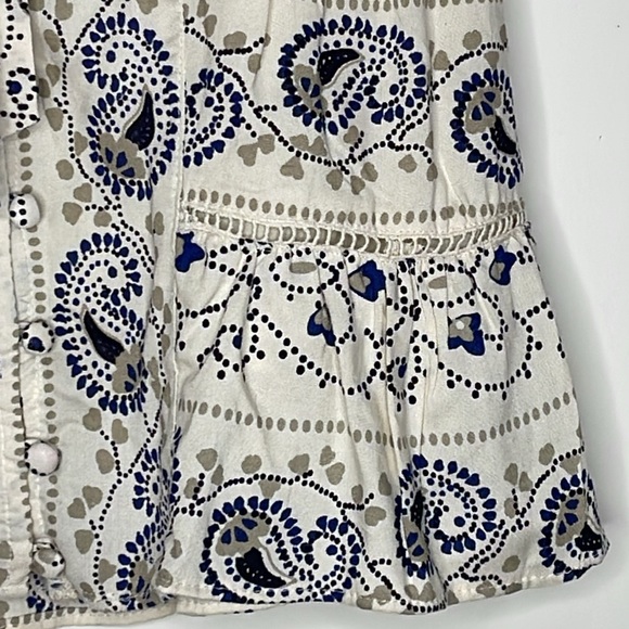 Francesca’s Collections Skirt Womens XS Ivory Paisley New - Picture 5 of 9